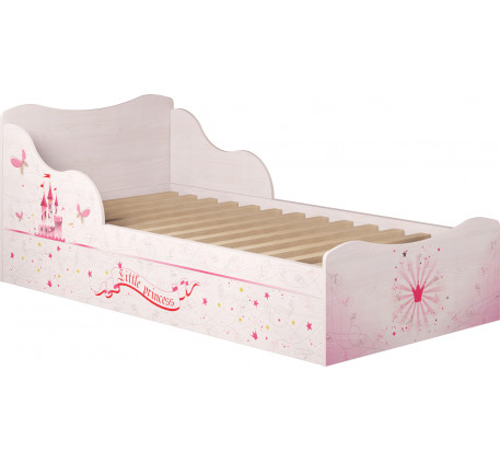 Детская мебель Принцесса. Набор №3 с кроватью 190х90 см с бортиками для девочки от 3 лет 